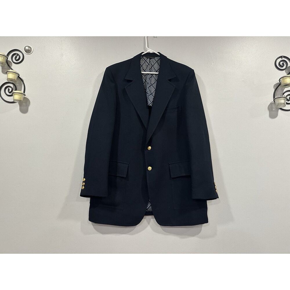 Kingsridge Navy Blue Knit Jacket Size 48